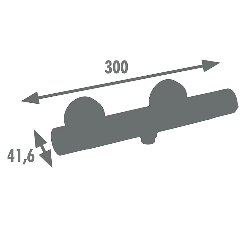 Edouard Rousseau - Mitigeur thermostatique de douche AKILA - Corps froid - Débit 9,5 L par minute - 7 coloris disponibles* Robinet De Douche