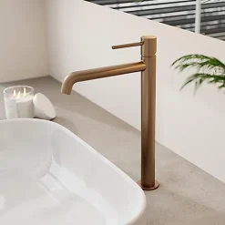Edouard Rousseau - Mitigeur lavabo haut SCRIPY - Butée éco stop - Vidage clic clac inclus - 3 coloris disponibles* Robinet Lavabo Et Vasque
