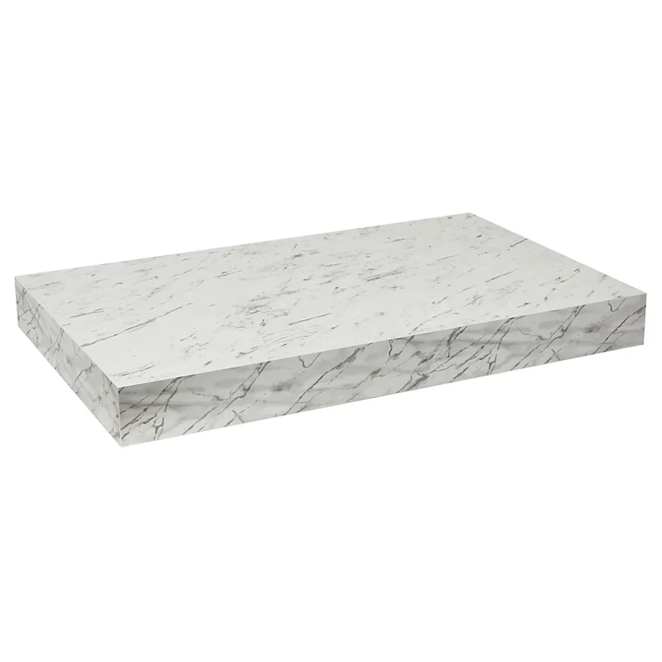 Egger Naturel plan vasque 83,5x8x50 cm, blanc effet marbre (DO8050MCB)* Plan De Travail Salle De Bains