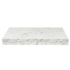 Egger Naturel plan vasque 83,5x8x50 cm, blanc effet marbre (DO8050MCB)* Plan De Travail Salle De Bains
