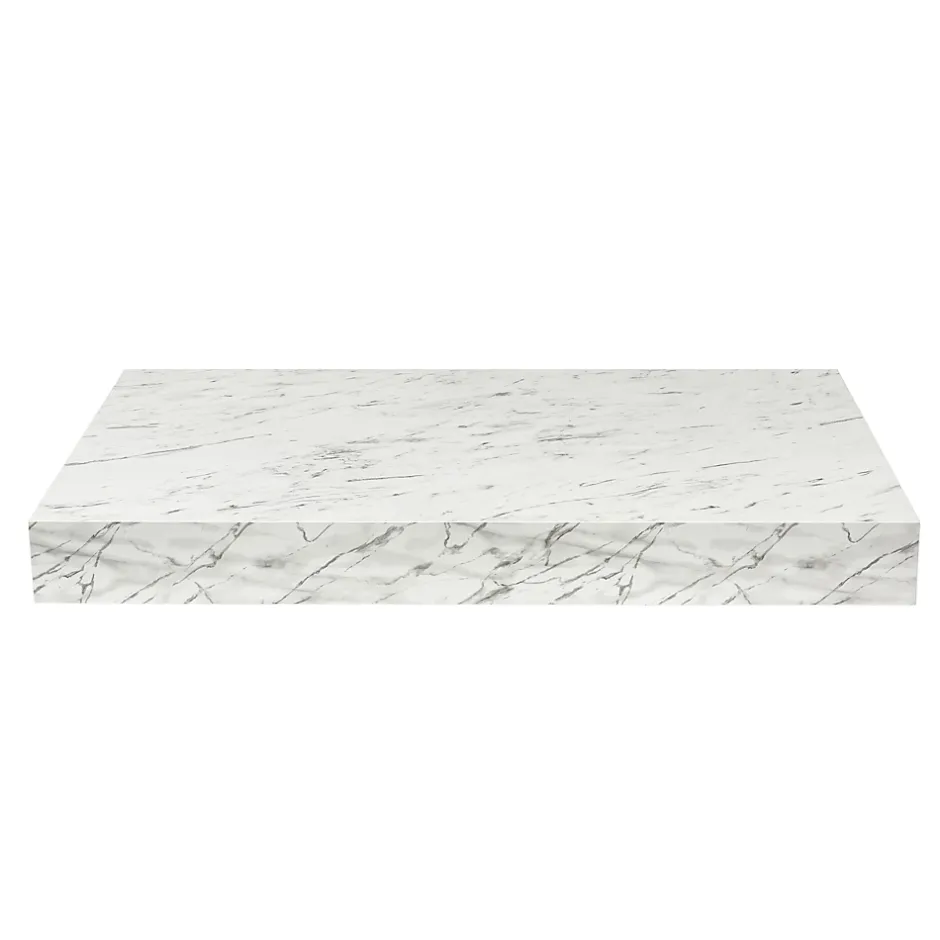 Egger Naturel plan vasque 103,5x8x50 cm, blanc effet marbre (DO10050MCB)* Plan De Travail Salle De Bains