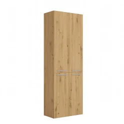 Topeshop ELLOS - Armoire de salle de bain 2 paniers à ligne - Rangement sdb - 174x60x30 - Meuble colonne* Meuble De Salle De Bains Faible Profondeur|Armoire De Salle De Bains