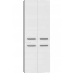 Topeshop ELLOS - Armoire de salle de bain avec deux paniers - Poignées minimalistes - 174x60x30cm - Colonne rangement