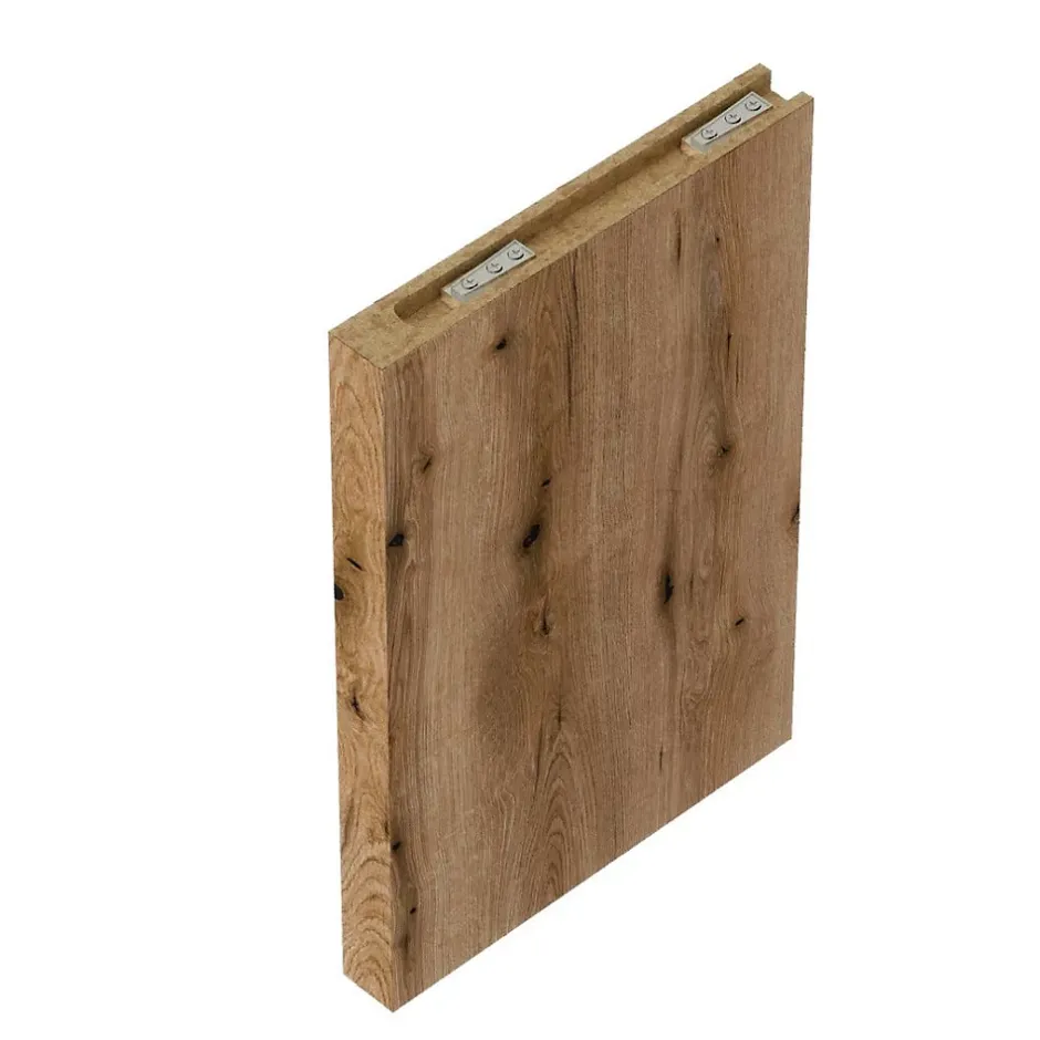 Kiamami Valentina Elément Vertical H30cm Pour Étagères De Lavabo En Chêne Naturel