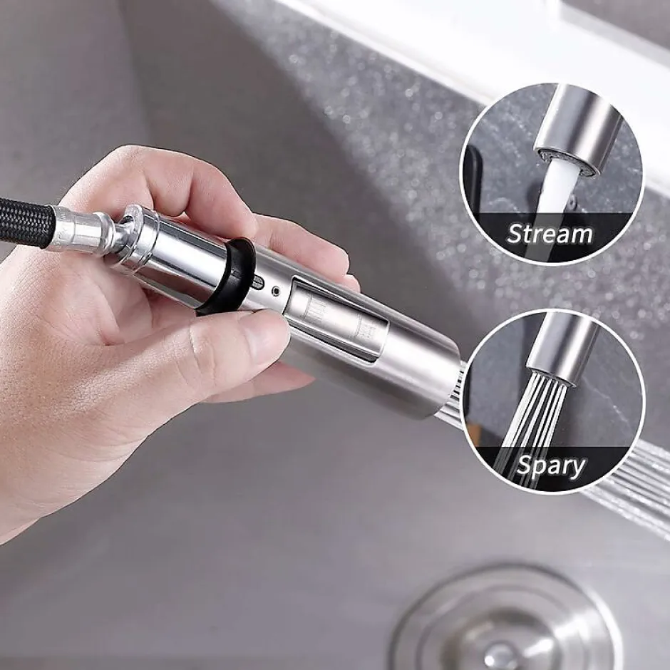 Deko Embout Robinet Cuisine de Rechange DouchetteTête de Robinet Amovible Universelle