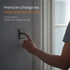 EMKE Meuble de Salle de Bain avec Miroir, Porte Soft-Close, LED Réglable, Prise USB, Anti-Buée, Charnière Gauche* Armoire De Toilette