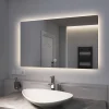 EMKE Miroir lumineux salle de bain Rétro-éclairage 100x60cm, avec Interrupteur Tactile, LED éclairage lumière Froide/Chaude/Neutre