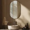 EMKE Miroir rond mural 40x70 cm, surface sans cuivre, anti-explosion, déco murale salle de bain, salon ou chambre* Miroir Simple