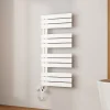 EMKE Radiateur Sèche-Serviettes Électrique 1041x500 mm, Blanc 600W, WiFi, Modes Intelligents, Détection Fenêtre* Sèche-Serviettes Électrique