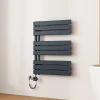 EMKE Radiateur Sèche-Serviettes Électrique 762x600 mm, Gris Anthracite 400W, WiFi, Modes Intelligents, IPX4* Sèche-Serviettes Électrique