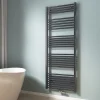 EMKE Sèche-serviette eau chaude, Radiateur sèche-serviettes raccordement central Anthracite 160x60cm 761Watts