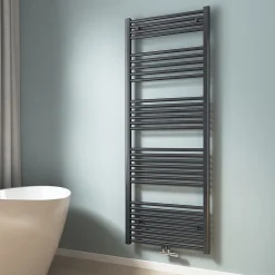 EMKE Sèche-serviette eau chaude, Radiateur sèche-serviettes raccordement central Anthracite 160x60cm 761Watts