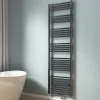 EMKE Sèche-serviette eau chaude, Radiateur sèche-serviettes raccordement central Anthracite 180x50cm 739Watts* Sèche-Serviettes Eau Chaude