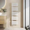 EMKE Sèche-serviettes Blanc à Eau Chaude, Radiateur Panneau Plat 1320x400mm, Raccord Latéral, 570W* Sèche-Serviettes Eau Chaude