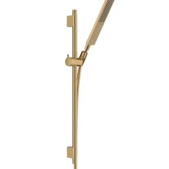Hansgrohe Ensemble barre de douche Unica S Puro + Flexible + Pommeau de douche Pulsify E Bronze Brossé