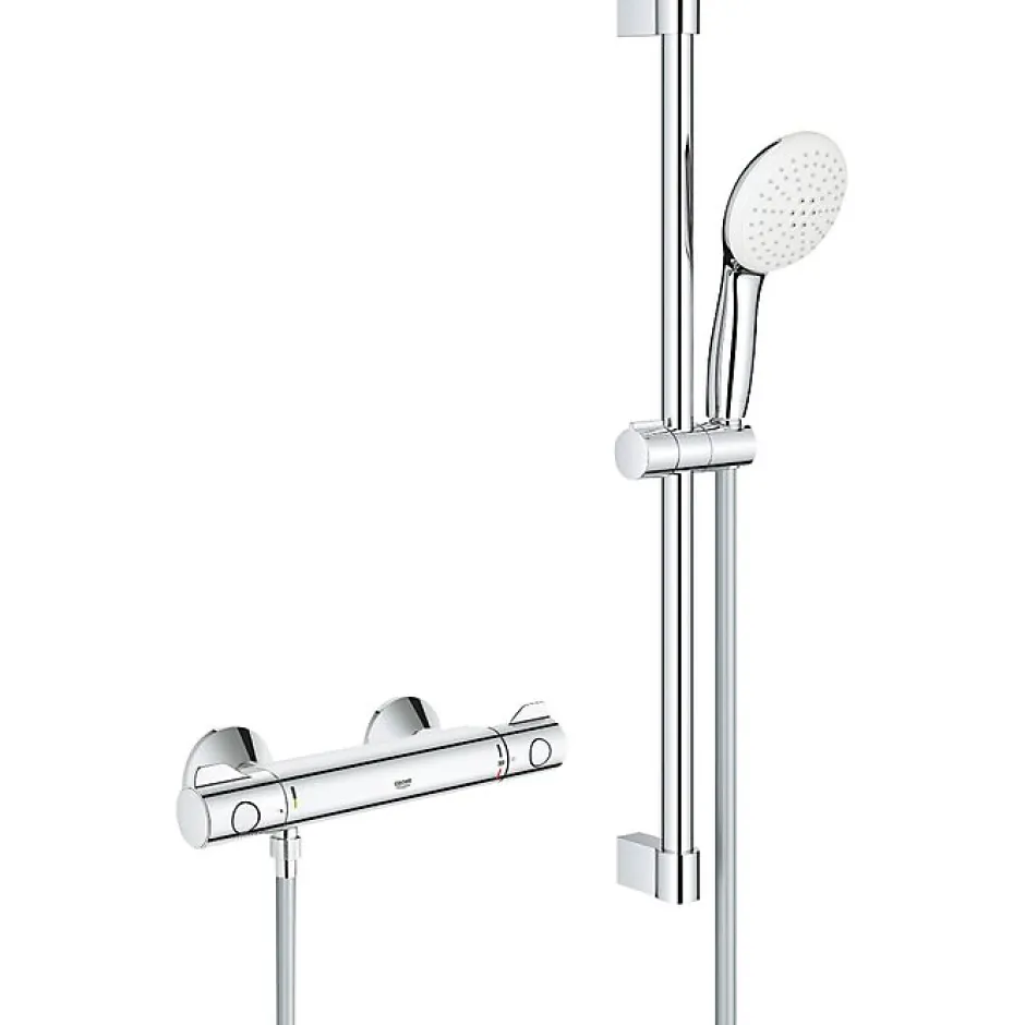 Grohe Ensemble de douche 2 jets avec barre -