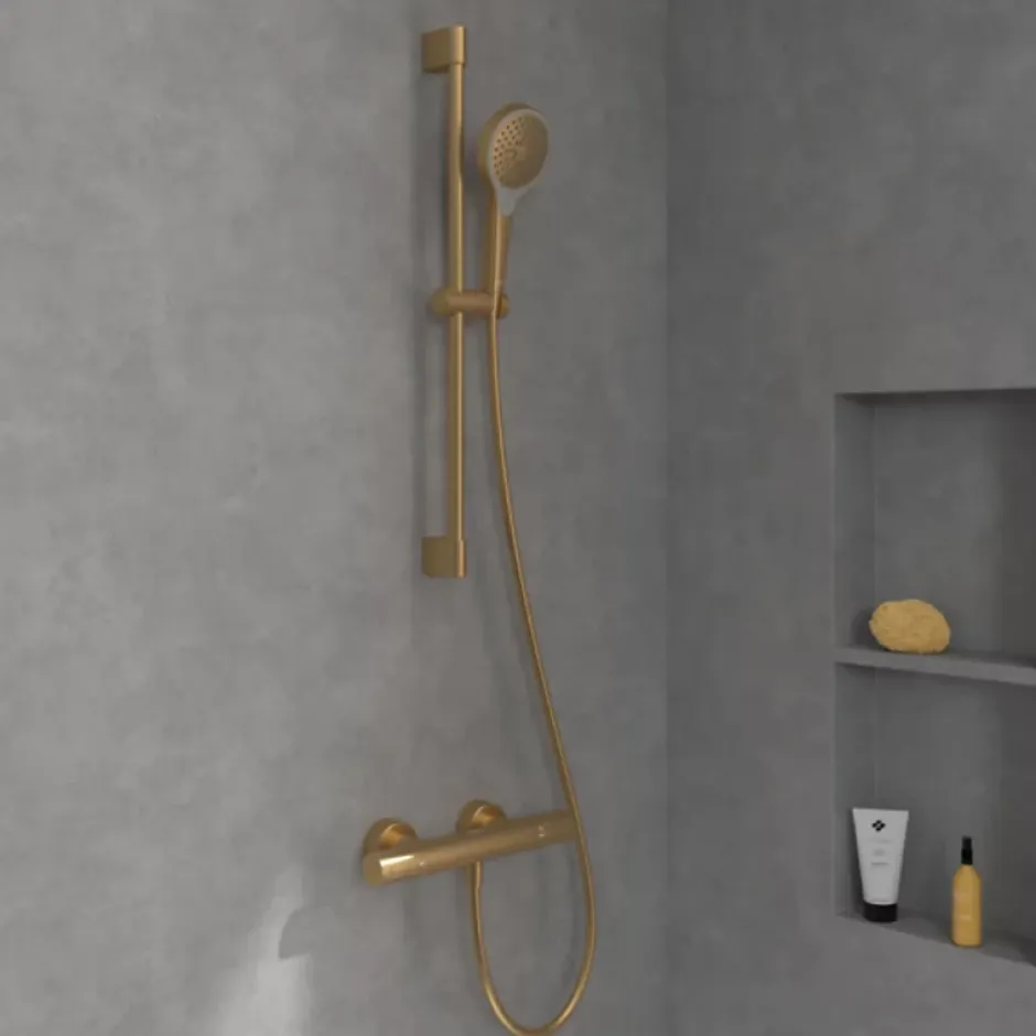 Villeroy & Boch Ensemble de douche 3 jets VILLEROY ET BOCH Verve Showers Or brossé