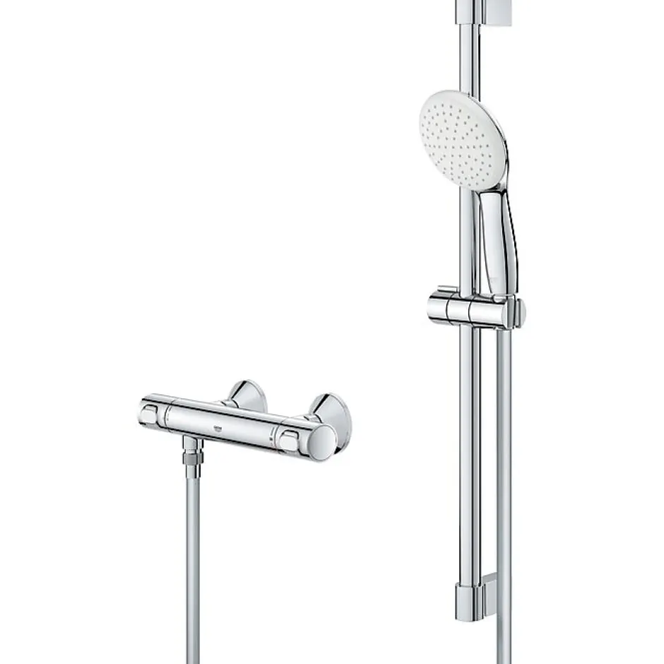 Grohe Ensemble de douche avec mitigeur thermostatique - - Grohtherm 500 - Tempesta