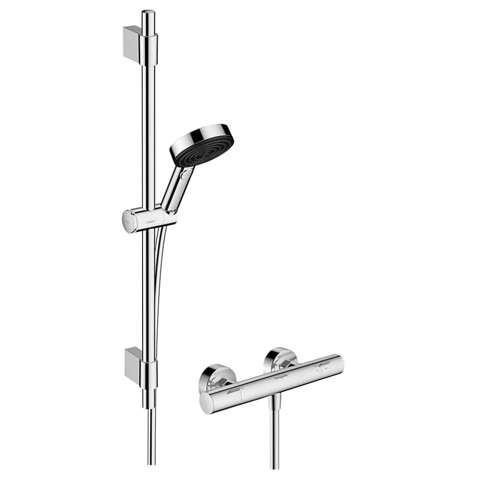 Hansgrohe Ensemble de douche chromé Pulsify Select S* Colonne De Douche Thermostatique