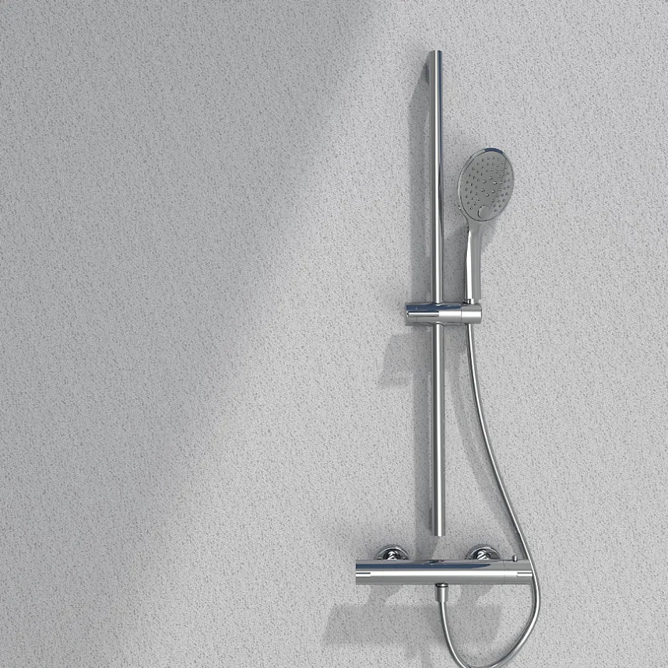 Essebagno Ensemble de douche chromé 3 pièces Circle