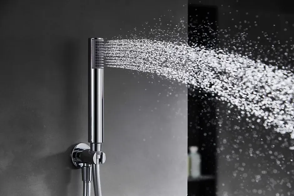 Imex Products Ensemble de douche CURVED à encastrer - mitigeur monocommande Chromé BrillantChroméNoir matCanon de fusilOr brosséOr rose brossé