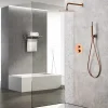 Imex Products Ensemble de douche CURVED à encastrer - Thermostatique Or rose brosséChroméNoir matCanon de fusilOr brosséOr rose brossé Ensemble