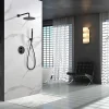 Imex Products Ensemble de douche CURVED à encastrer - Thermostatique Noir (mat)ChroméNoir matCanon de fusilOr brosséOr rose brossé Ensemble enc