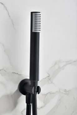 Imex Products Ensemble de douche CURVED à encastrer - Thermostatique Noir (mat)ChroméNoir matCanon de fusilOr brosséOr rose brossé Ensemble enc