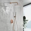 Imex Products Ensemble de douche CURVED à encastrer - mitigeur monocommande Or rose brosséChroméNoir matCanon de fusilOr brosséOr rose brossé E