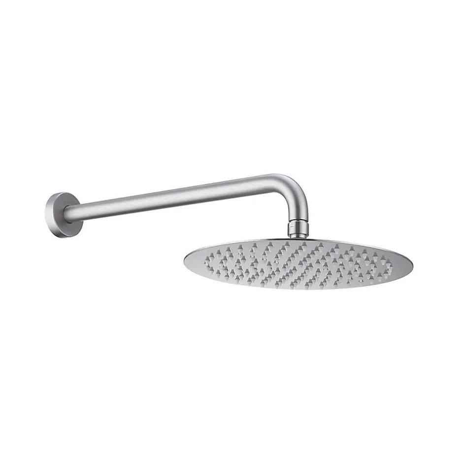 Poalgi Ensemble de douche encastré mécanique 2 voies SKY BATH nickel brossé Inox S304 série SOUL