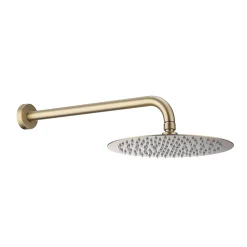 Poalgi Ensemble de douche encastré mécanique 2 voies SKY BATH or brossé PVD Inox S304 série SOUL