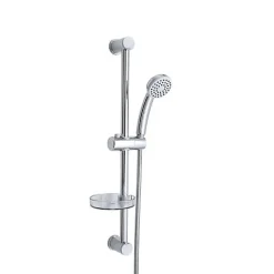 Roca Ensemble de douche HYDROSTYLE avec douchette 2 jets barre et porte-savon - - Z5399112021* Pommeau De Douche, Flexible Et Barre De Douche