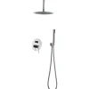 Imex Products Ensemble de douche Plafond TOUCHER à encastrer - Mitigeur monocommande Chromé Brillant Ensemble encastré douchette + tête de douc