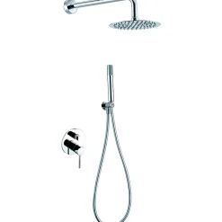 Imex Products Ensemble de douche STICK à encastrer - mitigeur monocommande Chromé Brillant Ensemble encastré douchette + tête de douche