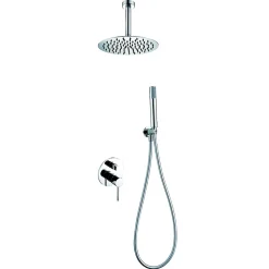 Imex Products Ensemble de douche STICK à encastrer - mitigeur monocommande Chromé Brillant Ensemble encastré douchette + tête de douche* Colonne De Douche Encastrable