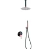 Imex Products Ensemble de douche STICK à encastrer - mitigeur monocommande Noir - Doré rose Ensemble encastré douchette + tête de douche* Colonne De Douche Encastrable