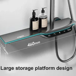 Kleenmac Ensemble de douche thermostatique intelligent avec affichage numérique modèle Amadis* Colonne De Douche Hydromassante