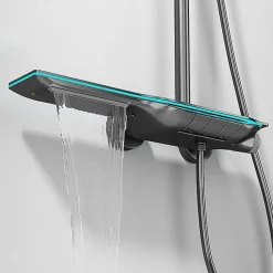 Kleenmac Ensemble de douche thermostatique intelligent avec affichage numérique modèle Amadis* Colonne De Douche Hydromassante