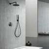 Imex Products Ensemble de douche TOUCHER à encastrer - Mitigeur monocommande Canon de fusil Ensemble encastré douchette + tête de douche