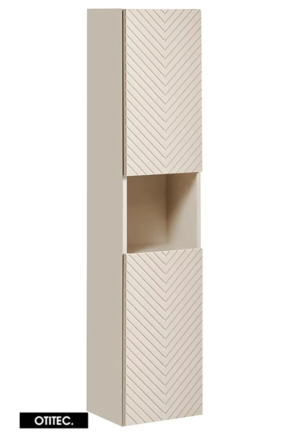 Otitec Ensemble de meuble de salle de bain - 60 cm - avec plan - avec colonne - 2 tiroirs - DANO* Meuble Sous Lavabo
