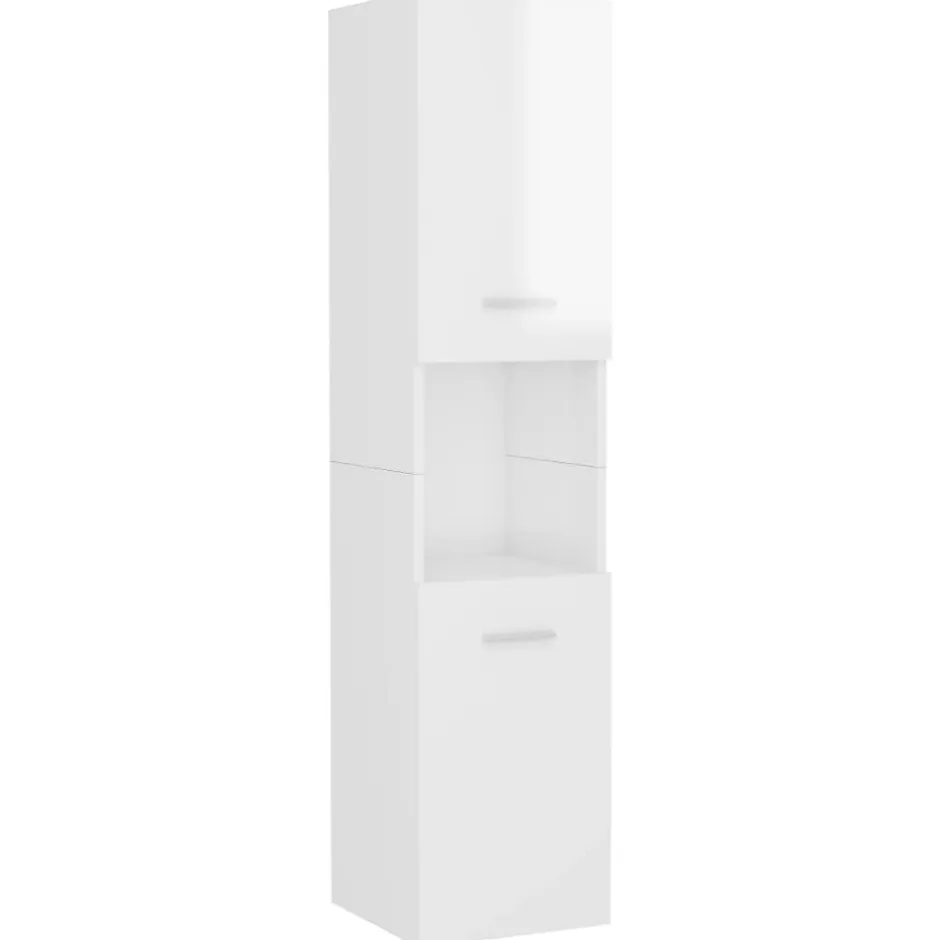 Vidaxl Ensemble de meubles de salle de bain - - 3070910 - Blanc - Bois d'ingénierie - Rangement spacieux* Ensemble Meuble De Salle De Bains
