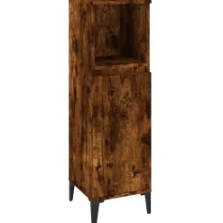 Vidaxl Ensemble de meubles de salle de bain 3 pcs Chêne fumé* Meuble Wc