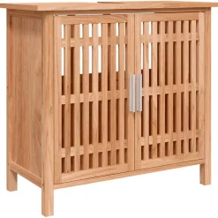 Vidaxl Ensemble de meubles de salle de bain 4 pcs Bois massif de noyer* Meuble Wc