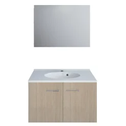 Allibert Ensemble de meubles One Pack - L 80 cm - Orme sable* Meuble Sous Lavabo