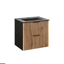 Otitec Ensemble de meubles sous vasque - 60 cm - avec Vasque - WOTANIA