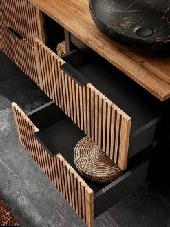 Otitec Ensemble de meubles sous vasque - 60 cm - avec Vasque - WOTANIA