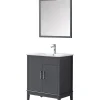 Wilsa Ensemble de salle de bain gri 75 cm