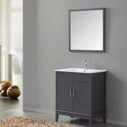 Wilsa Ensemble de salle de bain gri 75 cm