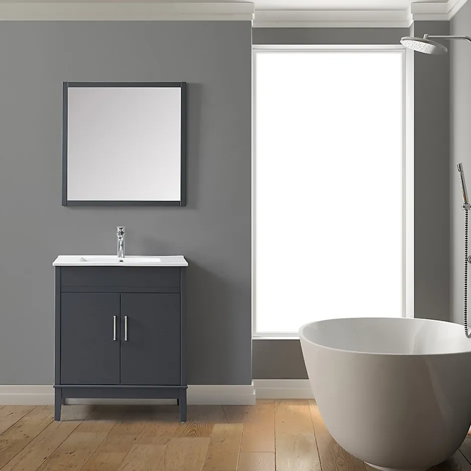 Wilsa Ensemble de salle de bain gri 75 cm