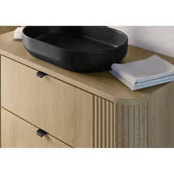 Meublorama Ensemble de salle de bain KORI : meuble sous vasque 100cm et plan vasque